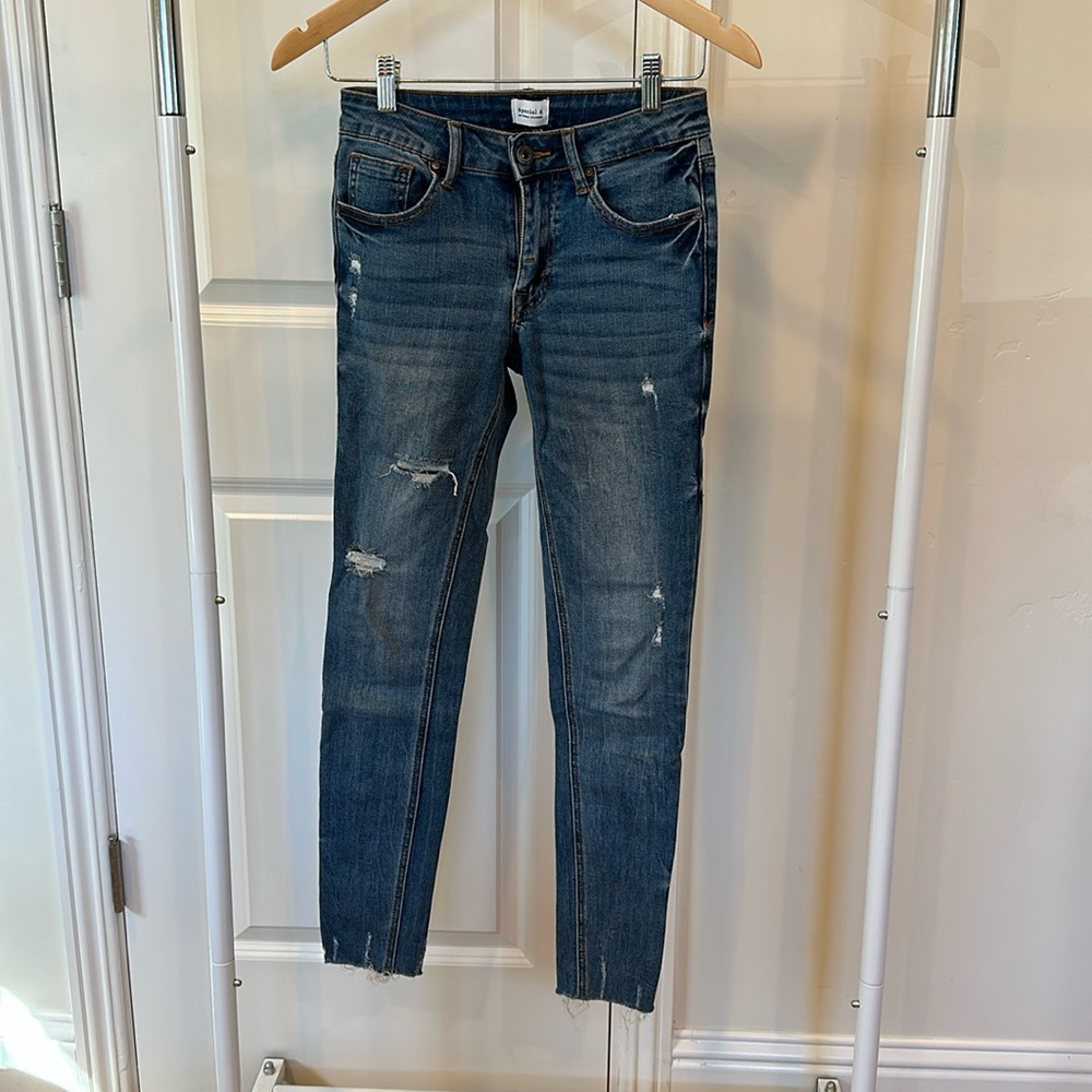 Special A Distressed Skinny Jeans